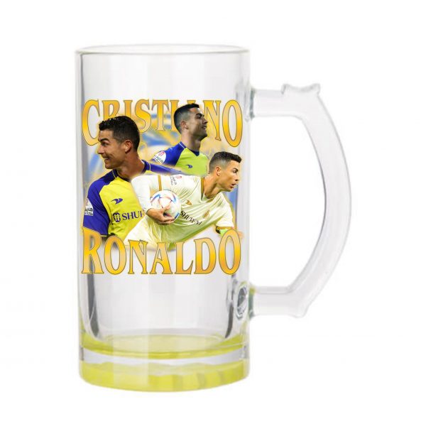 Cristiano Ronaldo Al Nassr Üveg Korsó 470ml