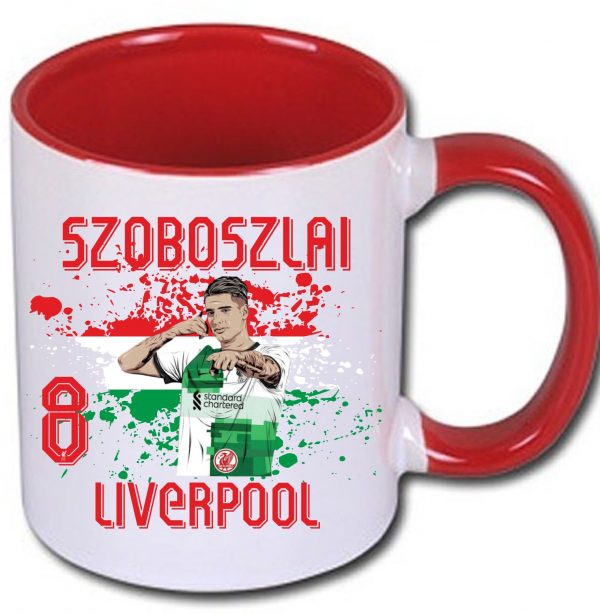 Szoboszlai Liverpool Piros Bögre