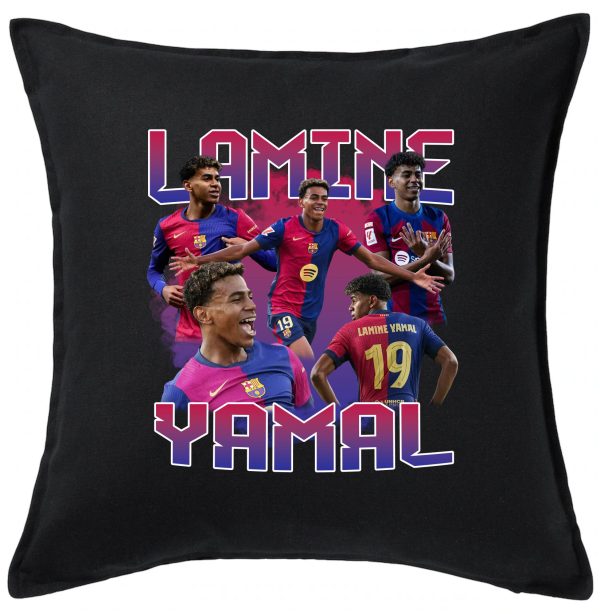 Lamine Yamal Szurkolói Pamut Párna