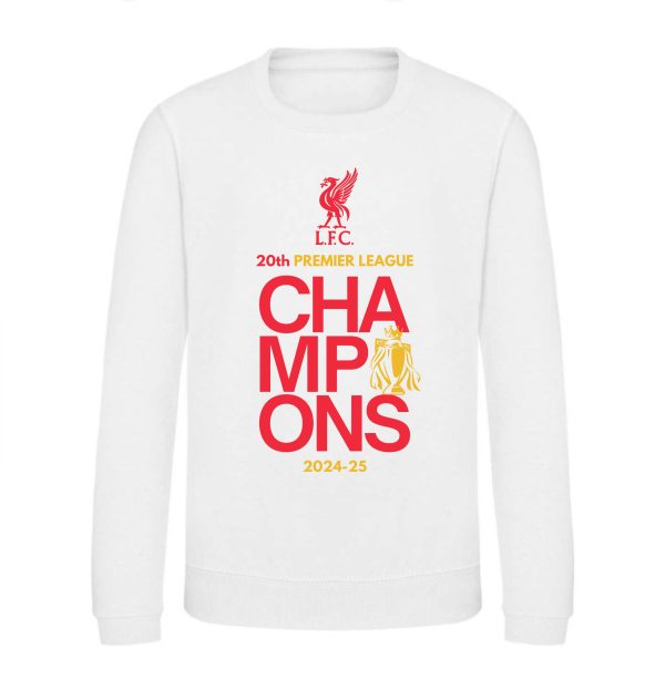 Liverpool - 20th Premier League Champions Környakú Pulóver
